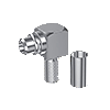 13-121MQA угловой разъем MMCX, папа, обжимной под RG-178 /U , RG-196 /U, до 6 ГГц.