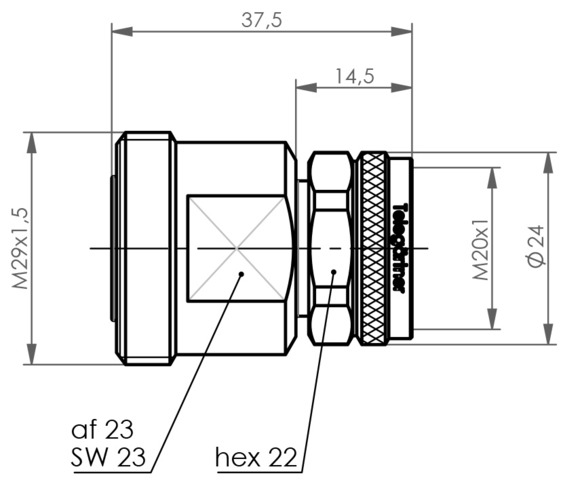 Telegartner J01122C0014 adapter