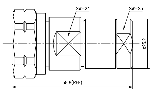 C0006X 7/16 Male connector