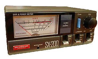Diamond SX-200  измеритель КСВ и мощности, 1,8-200МГц, 200Вт.