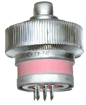 Лампа генераторная ГУ-74Б, новая , ЗИП, проверена,  1982-91 года