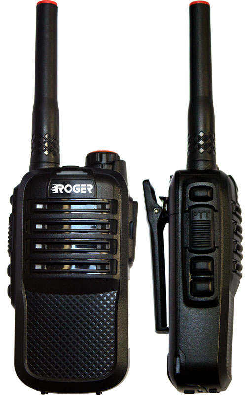 Roger KP-19 носимая радиостанция 400-470 МГц, Li-Ion аккумулятор 1500 мАч, 2 Вт.