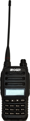 Roger KP-49 носимая радиостанция 400-470 МГц, 199 каналов, Li-Ion аккумулятор 1500 мАч, 5 Вт.