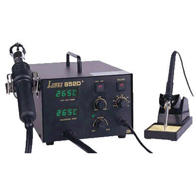LUKEY-852D+ Паяльная станция с феном и цифровым дисплеем