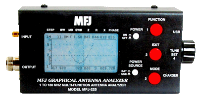 MFJ-225 Графический антенный анализатор, 1,8-180 МГц, USB