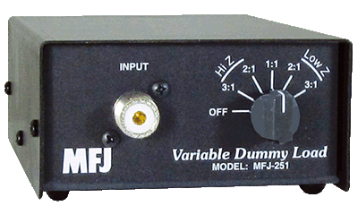 MFJ-251 переключаемая антенная нагрузка 16.6, 25, 50, 100 и 150 Ом