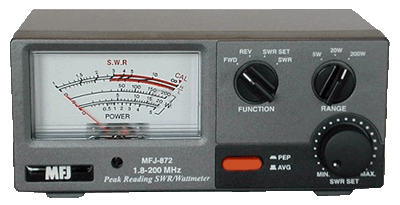 MFJ-872  КВ/УКВ измеритель КСВ и мощности 1,8-200 МГц, 200Вт