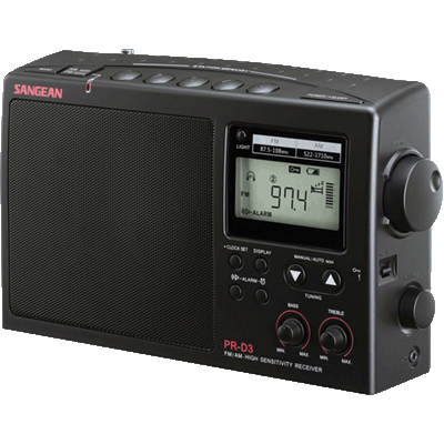 Sangean PR-D3 Black AM/FM цифровой радиоприемник