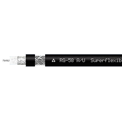 RG-58 A/U black Scalar Коаксиальный кабель, цена за 1 метр