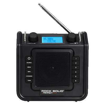 PerfectPro Rocksolid компактный  защищенный FM стерео радиоприемник с RDS