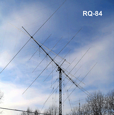 RQ-84  антенна 6 эл QUAD 40 (4),20,15 (8),10 (10).