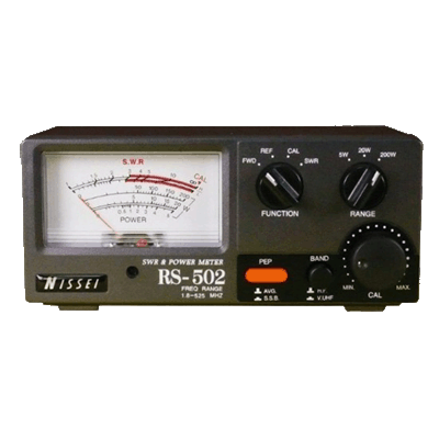 NISSEI RS-502 измеритель КСВ и мощности, 1.8-200 и 125-525 МГц, 200 Вт.