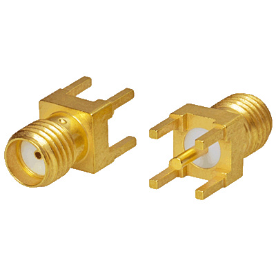 SMA-РПМП-Х-1-055-1.М разъем SMA, для монтажа на печатную плату, розетка, до 18 ГГц.