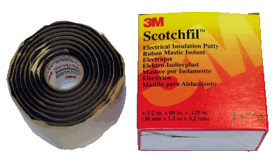 Scotchfil  3M электроизоляционная мастика 38мм х 1.5м x 3,2мм. Акция!