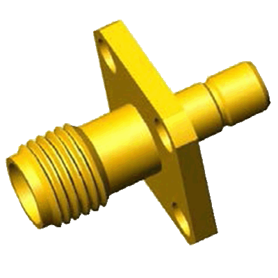 SS1-322-4QA  Фланцевый переходник SMA розетка - SMB розетка, до 4 ГГц