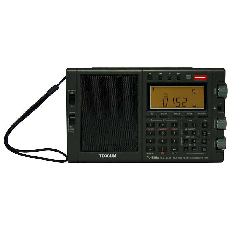 Tecsun PL-990x цифровой FM/AM/SSB СВ/КВ/УКВ радиоприемник с MP3 плеером.