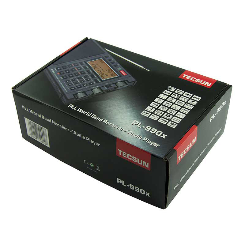 Tecsun PL-990x цифровой FM/AM/SSB СВ/КВ/УКВ радиоприемник с MP3 плеером.