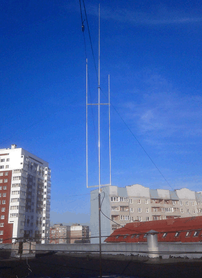 GP-3-WARC (Vilka-3) Компактная трехдиапазонная (30, 17, 12м) КВ  вертикальная антенна на WARC диапазоны, (EMS пересылка) 3 кВт