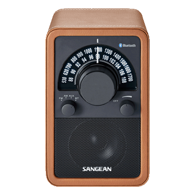 Sangean WR-15BT BROWN AM/FM аналоговый настольный радиоприёмник с Bluetooth